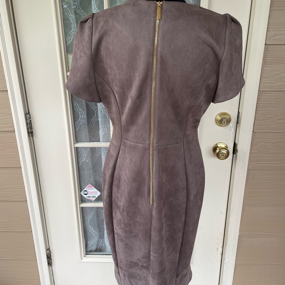 Calvin Klein Taupe Midi Dress - Picture 3 of 6